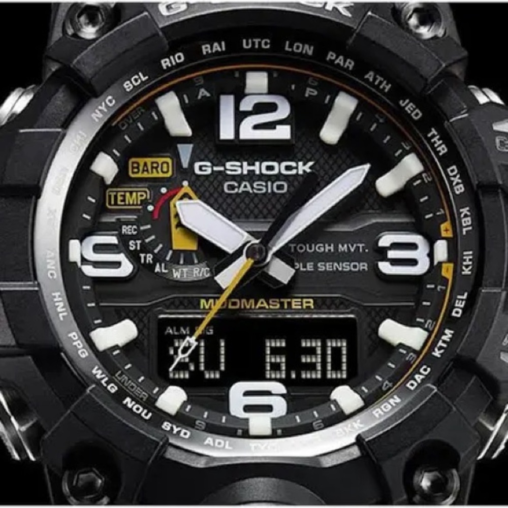 CASIO G-SHOCK MUDMASTER Watch GWG-1000-1A3 Black Khaki - Picture 5 of 17
